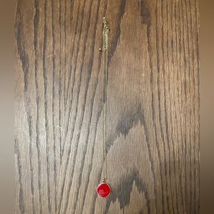 Kate Spade Paint The Town Red Pendant Necklace